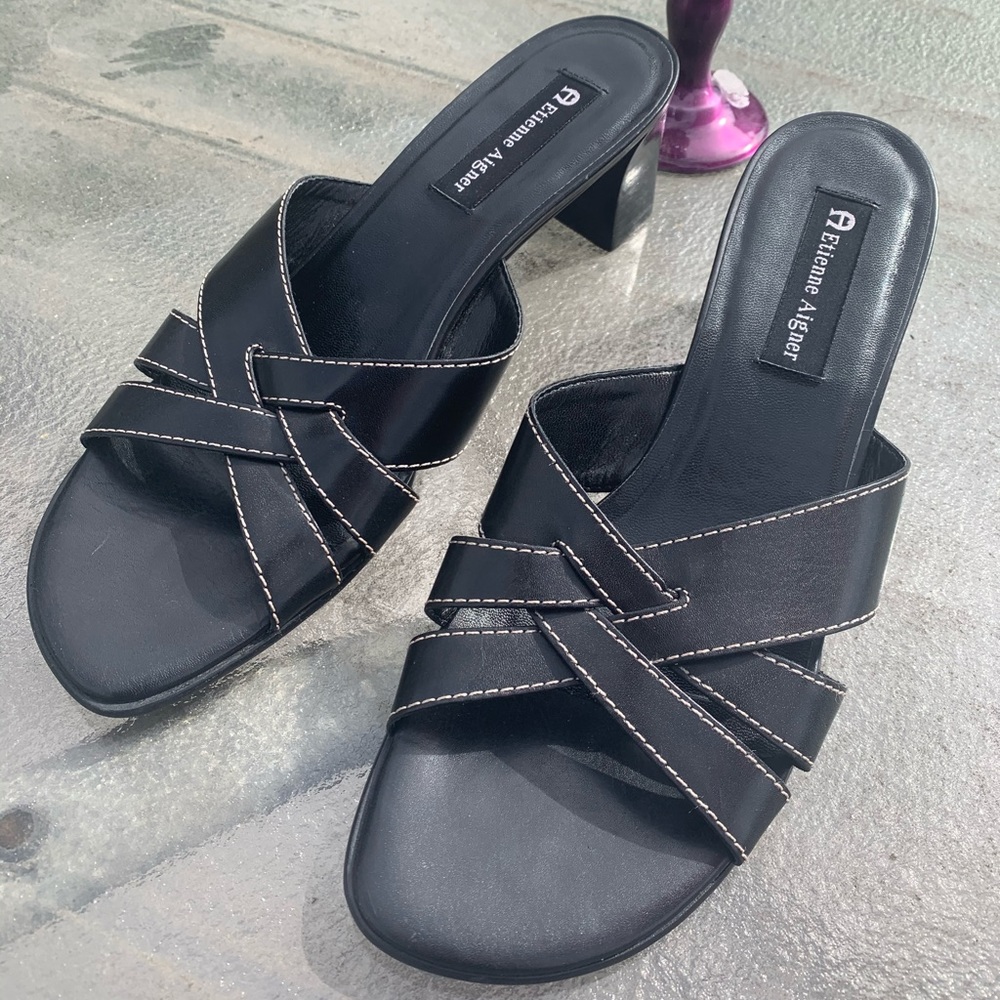 Etienne Aigner Black heels vintage
